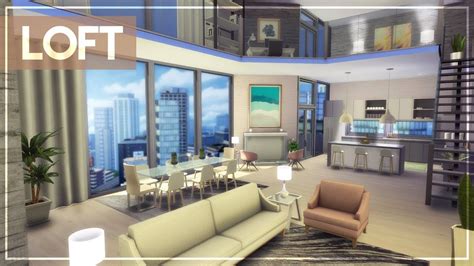 Girly Minimal Loft Tour Cc Links The Sims 4 Luxury Penthouseloft