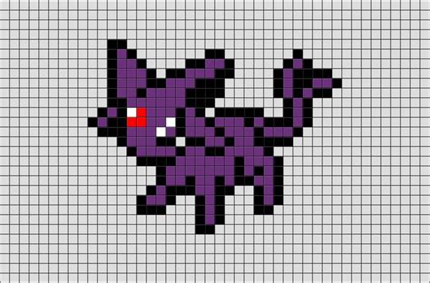 Coucou aujourd'hui 2èmes dessin pixel sur mincraft pe et aujourd'hui c'est un pokemon de soleil et lune flamiaou mais contacte snapchat: Pokemon Espeon Pixel Art en 2020 | Dibujos en pixeles ...