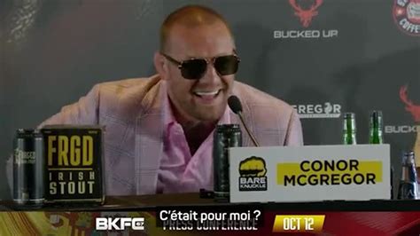 Bkfc Mcgregor Amus Par L Imititation D Un Journaliste Qui Est Ce