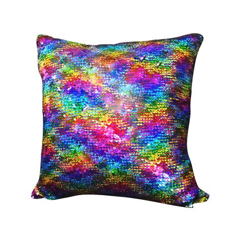 Pillow Case Glitter Sequins Cushion Covers Mermaid 40cmx40cm