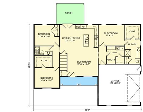 Split Bedroom Ranch House Plan 77622fb Architectural Designs