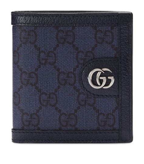 Gucci Blue Gg Supreme Ophidia Wallet Harrods Uk