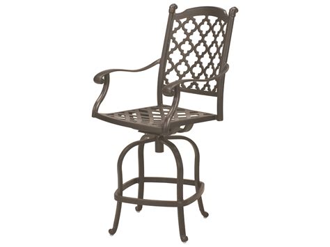 Sophia & william patio bar chairs set of 2, bar height swivel bistro chairs brown cast aluminum outdoor furniture for bar table, load capacity: Darlee Outdoor Living Madison Cast Aluminum Counter Height ...