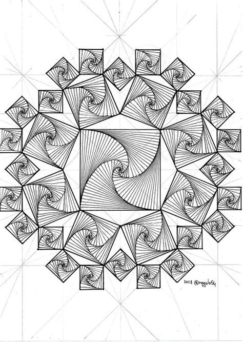 Some of these coloring pages are advance and hard to color and some are easy and fun. Regolo (With images) | Mandala stencils, Geometry