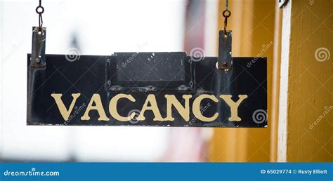 Vacancy Sign Stock Photo Image Of Vacancy Sign Hotel 65029774