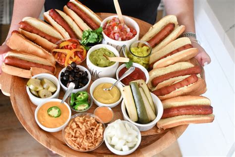 Build Your Own Creative Hot Dog Bar Board For A Crowd Hip2save