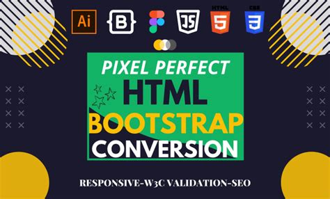 Convert Psd Xd Figma Ai To Html And Css Responsive Bootstrap By My