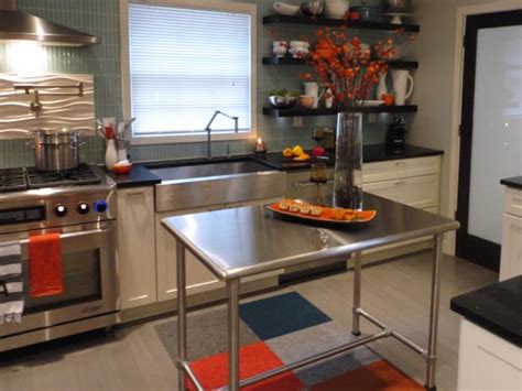 You can use various materials in your kitchen island. Stainless Steel Kitchen Islands | HGTV