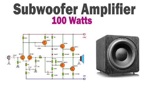 W Subwoofer Amplifier Circuit Diagram Tronicspro