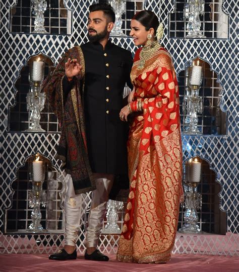 Virat Kohli Anushka Sharma Delhi Reception The Duo Look Like A Royal