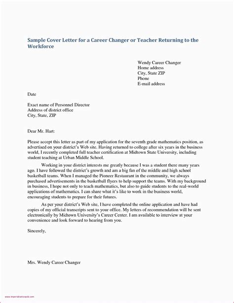 Sample Letter Of Interest For A Teaching Job For Your Needs Letter