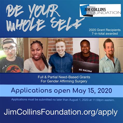Jim Collins Announces 2021 Grant Cycle Is Open Jim Collins Foundation