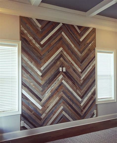 Masterpiece Completed We Just Finished Up This Herringbone Accent Wall