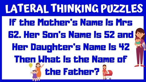 Lateral Thinking Puzzles And Answers Youtube