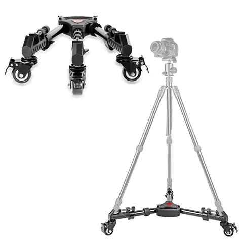 Photography Professional Heavy Duty Tripod Dolly With Rubber Wheels And