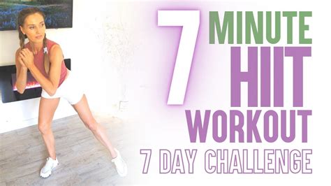 7 Minute Calorie Burning Hiit Workout 7 Minute Workout 7 Day Challenge