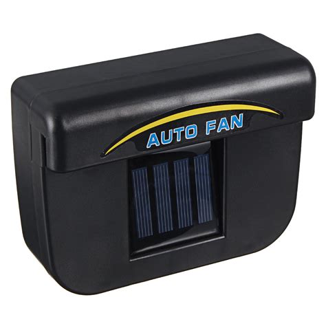 Solar Powered Car Window Windshield Auto Air Vent Cooling Fan Radiator