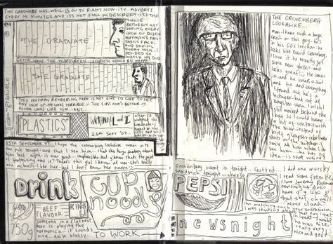 Becky Kidner Diary Drawings 24th 29th September 2007