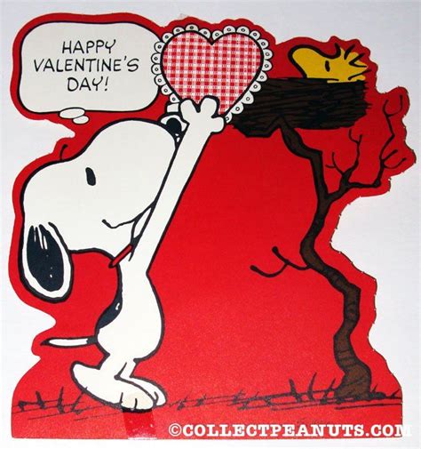 Snoopy Giving Woodstock A Card Valentines Charlie Brown Valentine