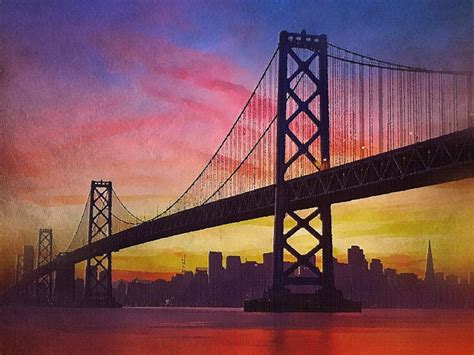 Golden Gate Sunset William Butman Digital Art Places And Travel
