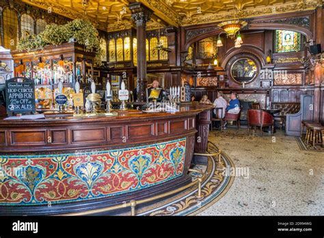 The Ornate Interior Of The Bar Of The Liverpool Philharmonic Dining