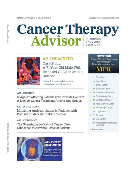 Cancer Therapy Advisor Marchapril 2015 Issue By Haymarket Media Issuu