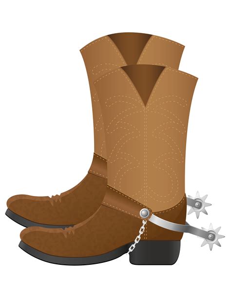 Cowboy Boots Vector Illustration 488536 Vector Art At Vecteezy