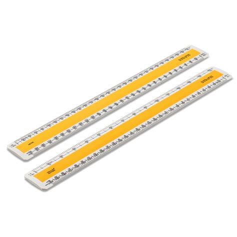 12 Inch Verulam Imperial Flat Oval Scale Ruler No204 Architects Scales