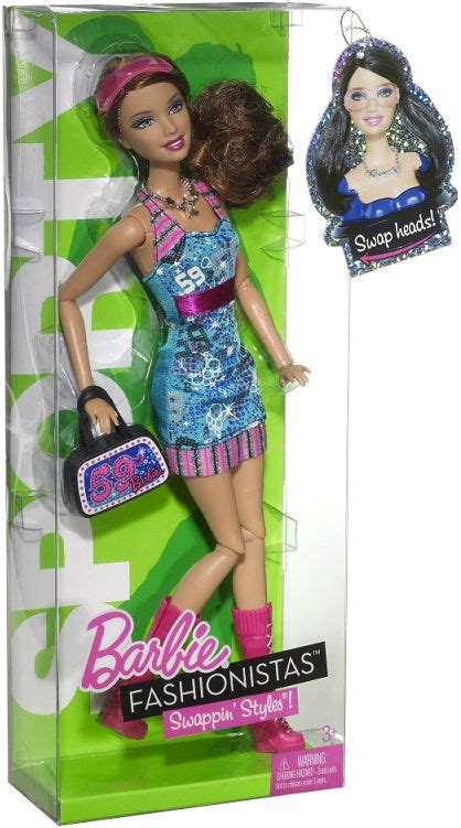 2011 Fashionistas Swappinstyle Sporty Barbie Doll 2 T7412 Barbie Fashionista Beautiful