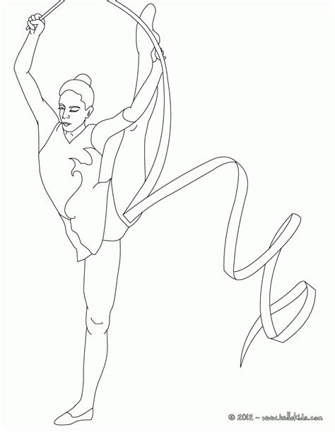 Coloring Pages Of Gymnastics Coloring Home