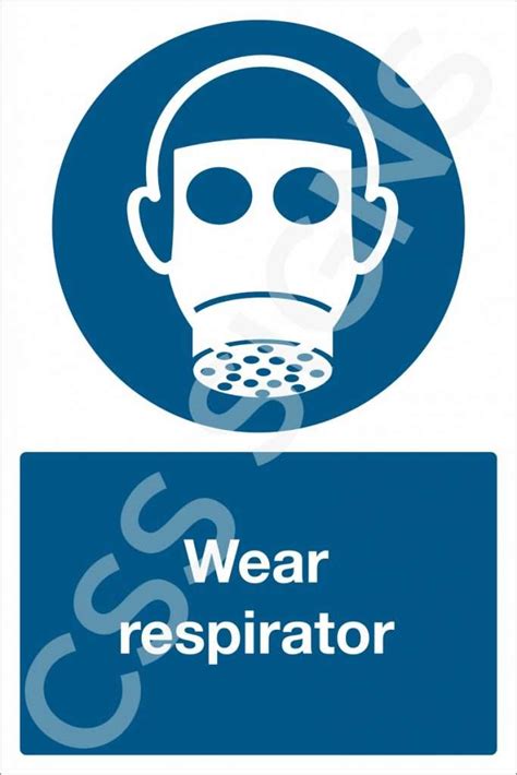 Wear Respirator Sign Sign Shop Ireland Css Signs