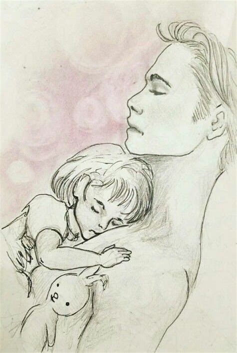 Father And Daughter So Cute I Saw This Drawing Somewhere On Pinterest And Recreated It Papa