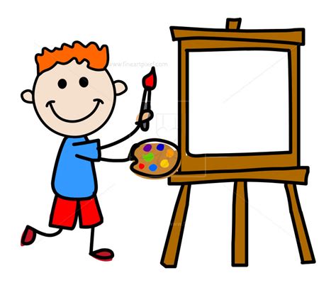 Easel Clipart Kid Easel Kid Transparent Free For Download On
