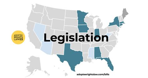 Map Of Adoptee Rights Legislation 2019 Adoptee Rights Law Center