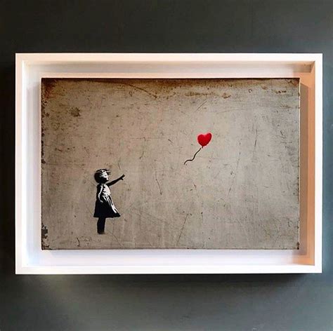 Banksy ‘girl With Ballon 2003 Current Exhibition Banksy Laugh Now On View Until 30