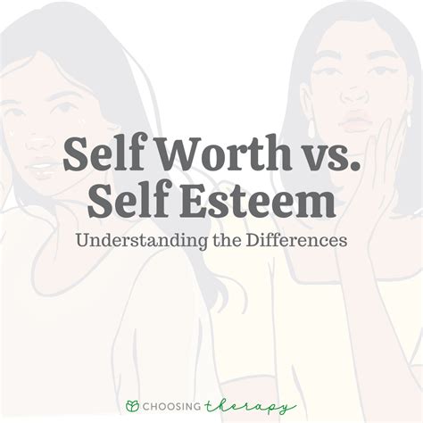 Self Worth Vs Self Esteem Understanding The Differences