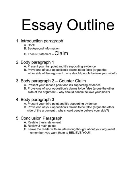 Argumentative Essay Example