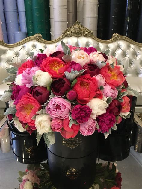 Send a plant from an award winning florist with free delivery. JLF Peony Box - JLF Flower Delivery in Los Angeles ...