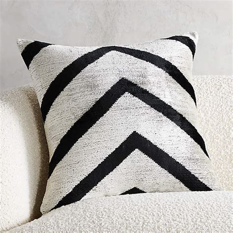 Sandro Black And White Modern Throw Pillow With Feather Down Insert 20