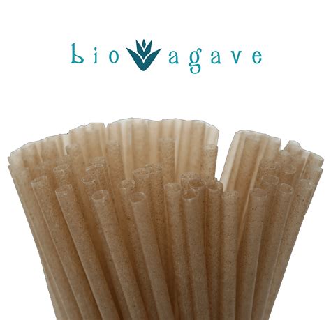2000 Biodegradable Straws Wrapped Made From Agave Fibers
