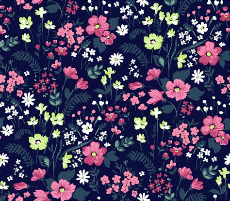 Ditsy Floral Pattern Fabric Liberty Art Fabrics Thorpe Tana Lawn