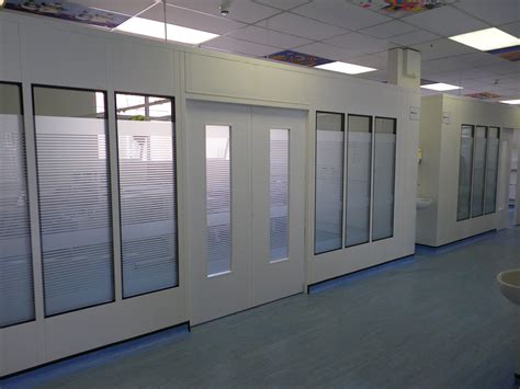 Puf Insulated Panels Clean Room Acoustic Partition Powder Coated Up