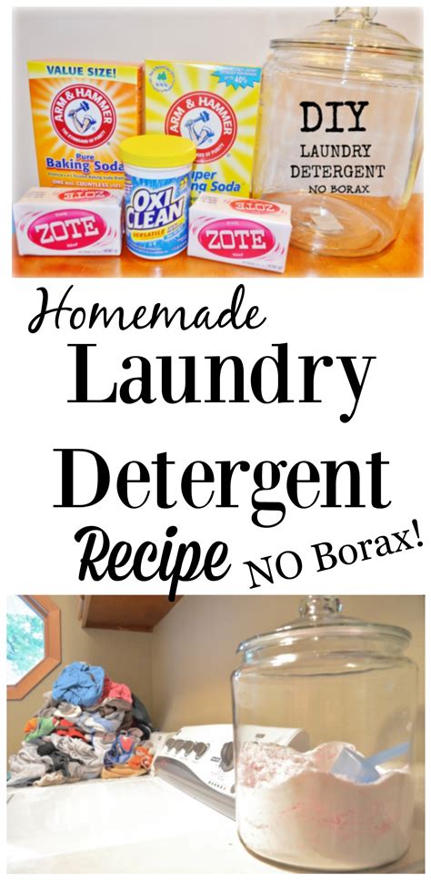 Homemade Laundry Detergent Powder With Baking Soda Diy Natural
