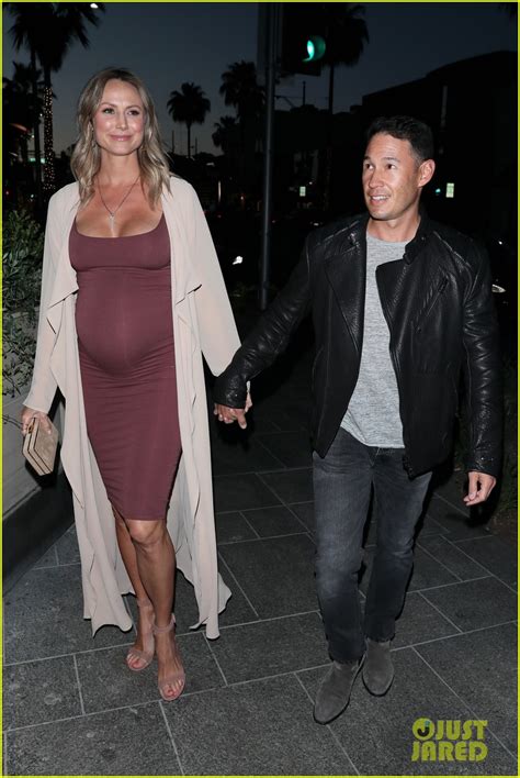 Pregnant Stacy Keibler Shows Off Baby Bump In Form Fitting Dress