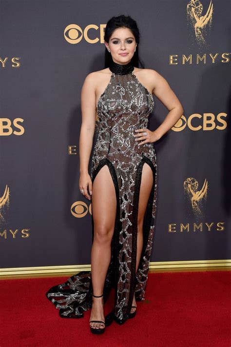 Ariel Winter Wearing Black Dress At 2017 Emmys Popsugar Fashion