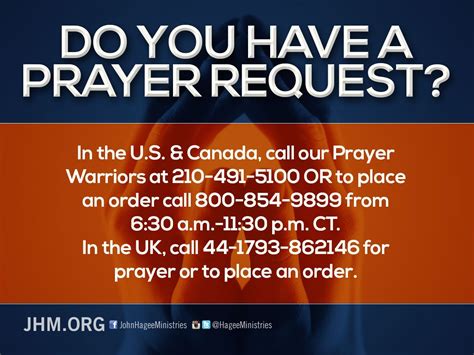 If You Or Someone You Love Needs Prayer Please Call John Hagee