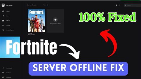 How To Fix Fortnite Server Offline Error Epic Games Launcher Youtube