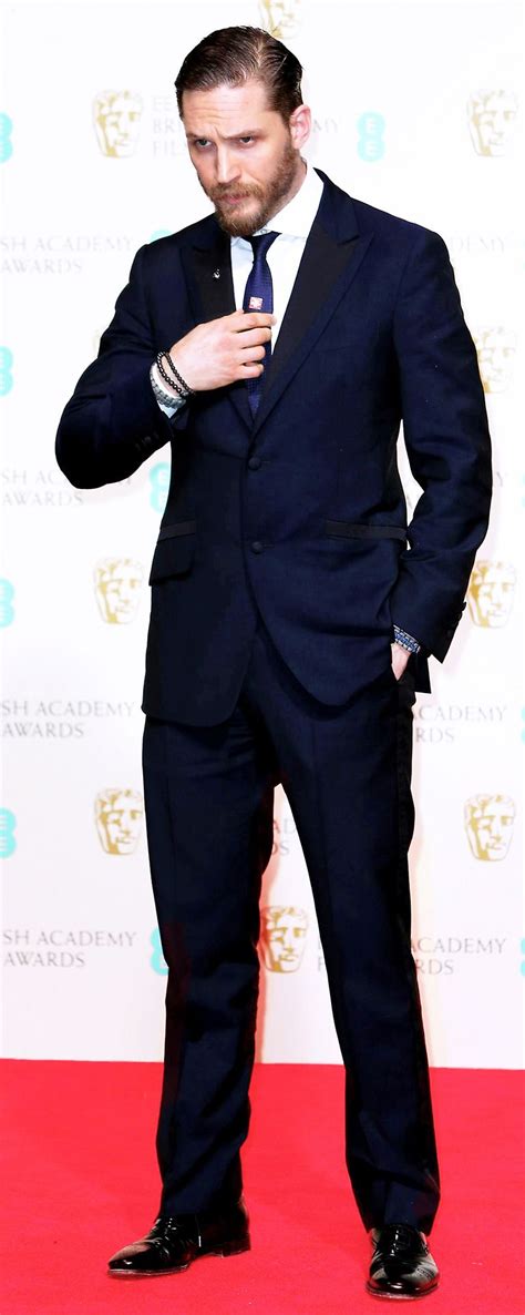 The British Actor Tom Hardy Attended The British Academy Film Awards Baftas In London On