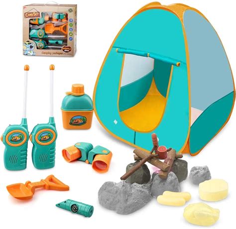 Camping Toy Setpretend Play Camping Tool Set With Campfiretelescope