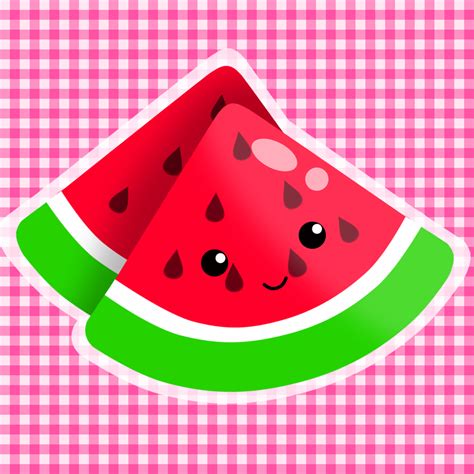 18 Astonishing Kawaii Watermelon Wallpapers
